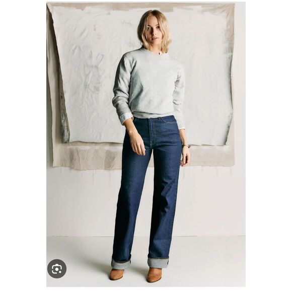 Imogene + Willie Elizabeth indigo jeans 32 see measurements EUC $55 - Picture 1 of 6